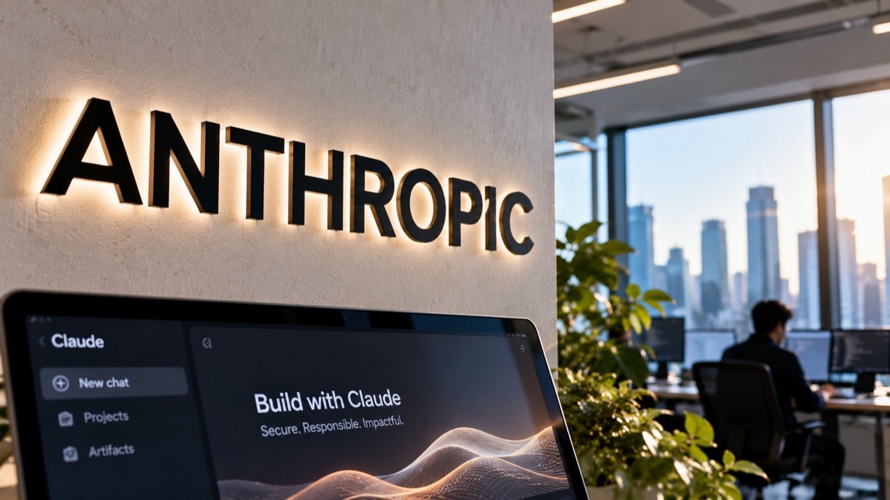 AnthropicとClaudeを題材にしたイメージ。実際の社内写真ではない