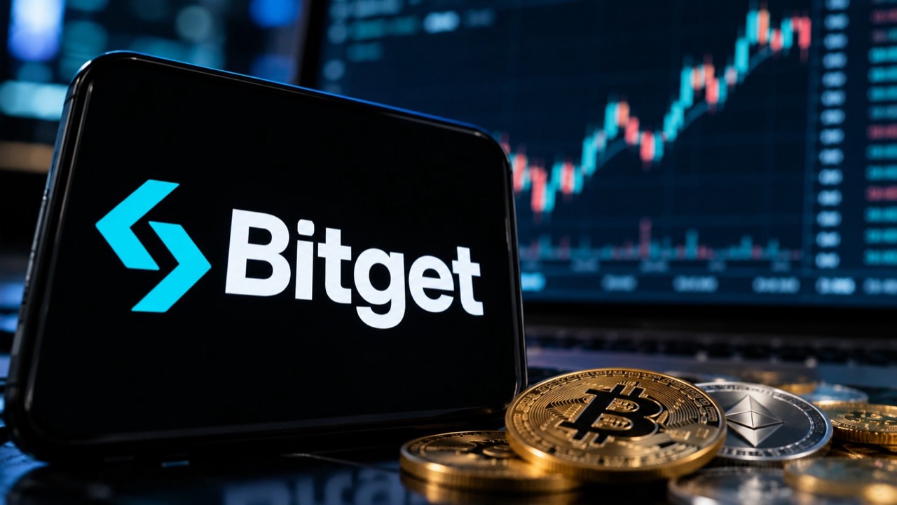 Bitgetと暗号資産を題材にしたイメージ。ロゴや相場は実際の記録ではない