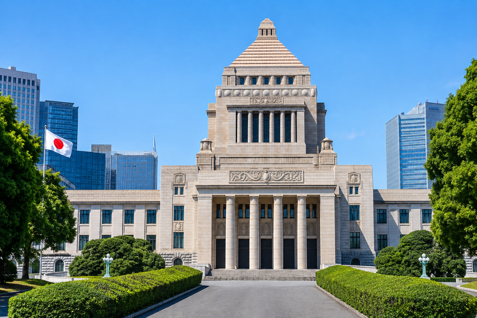 日本の国会議事堂のイメージ
