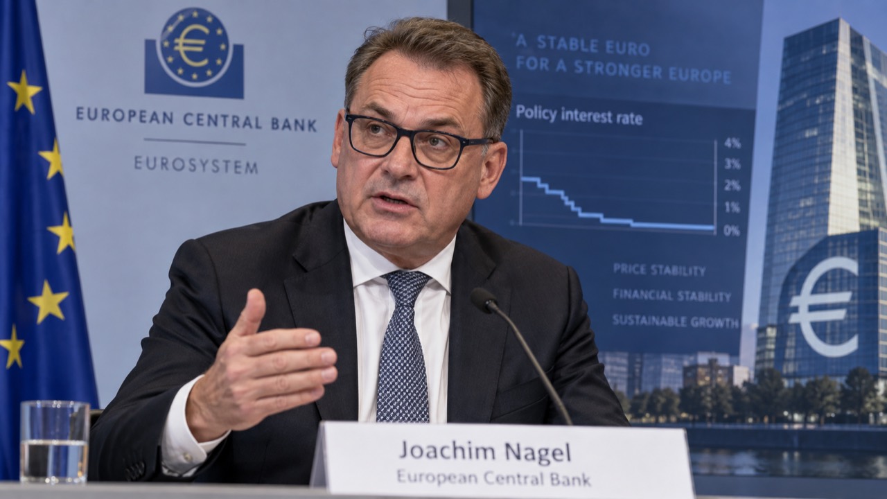 ナゲル氏と欧州中央銀行を題材にしたイメージ